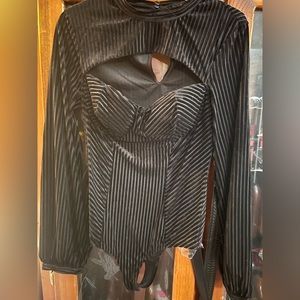 New velvet bodysuit.